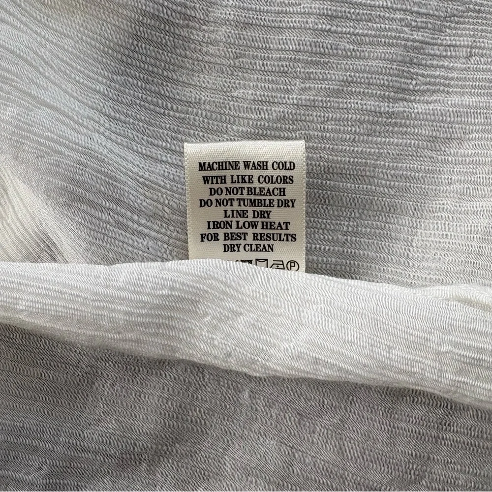 Talulah White Smocked Maxi Dress Shoulder Ties, Sz L - Picture 14 of 14